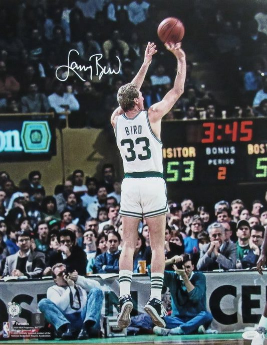 Larry Bird HOF Signed/Auto 16x20 Photo Boston Celtics JSA 187692