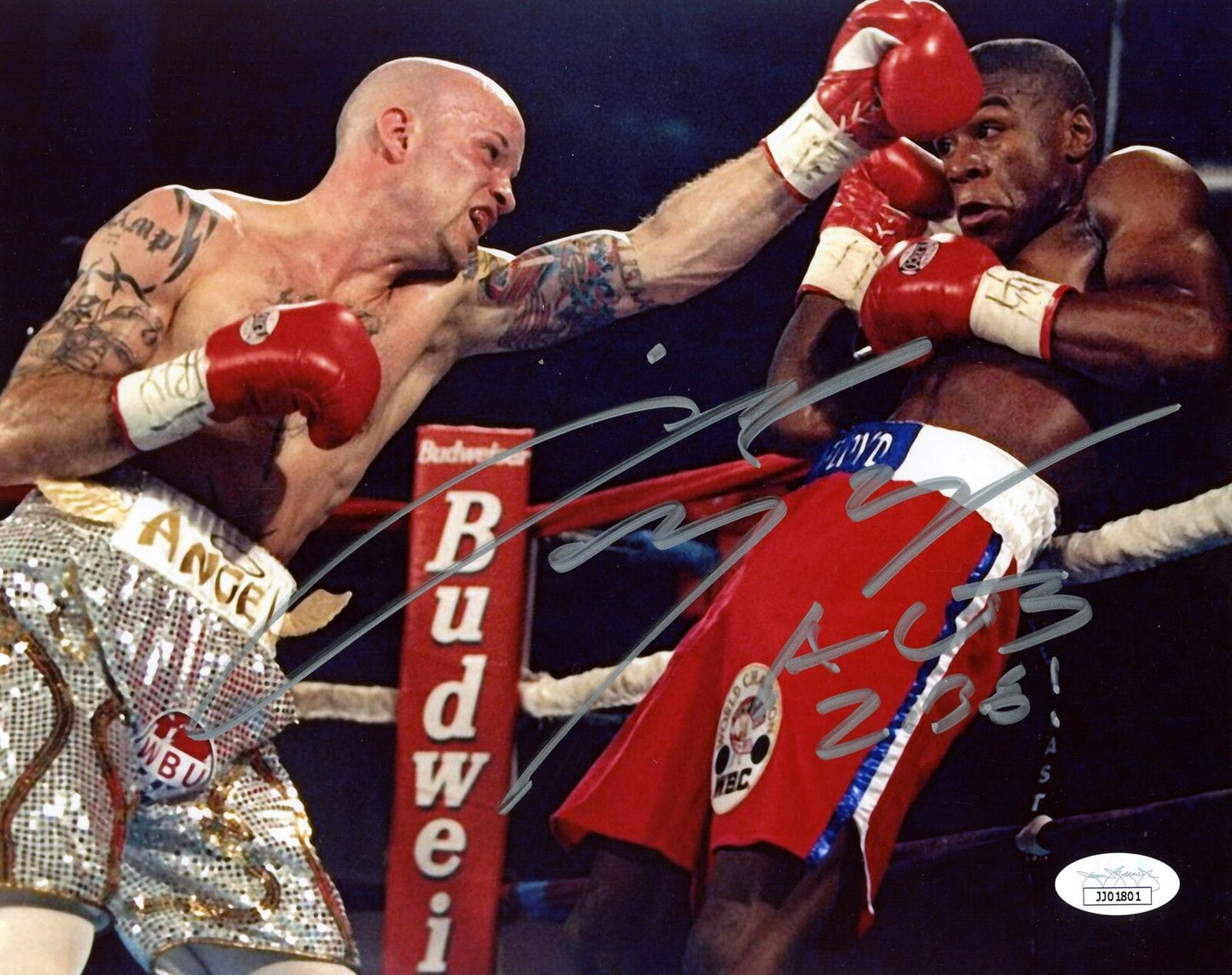 Angel Manfredy Boxing Champ Signed/Autographed 8x10 Photo JSA 153996