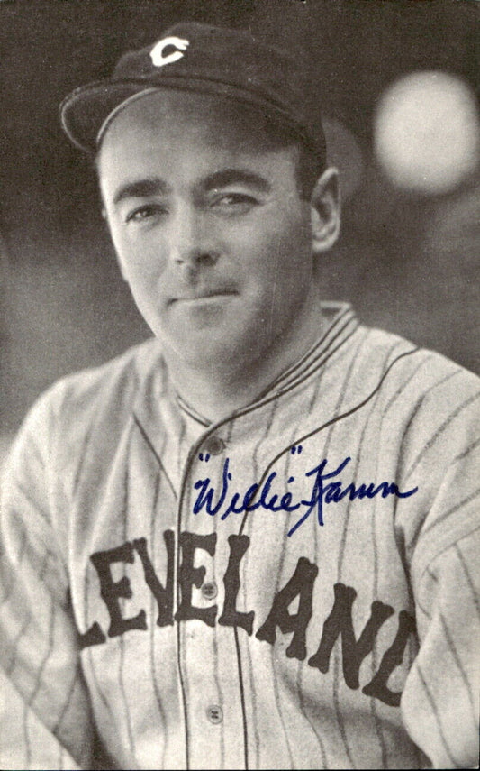 Willie Kamm Indians d. 1988 Signed/Autographed 3x5  Photo 178501