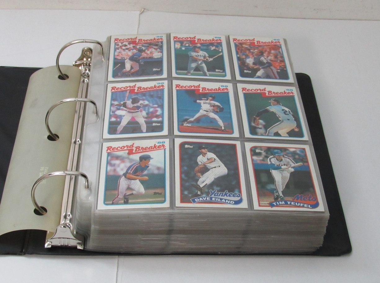 1989 Topps Complete Baseball Set (792) In Binder w/Pages 192012