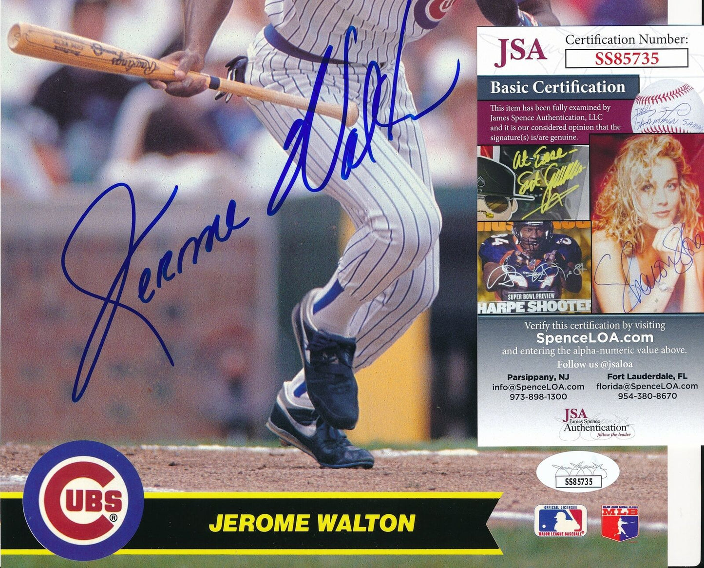 Jerome Walton Chicago Cubs Signed/Autographed 8x10 Photo JSA 165432