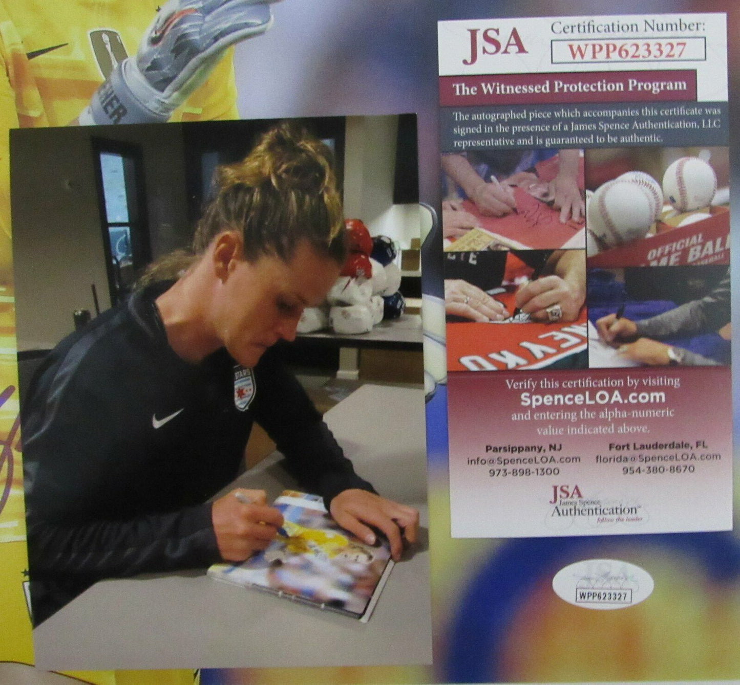 Alyssa Naeher USA Women's Soccer Team Signed 11x14 Photo JSA 146060