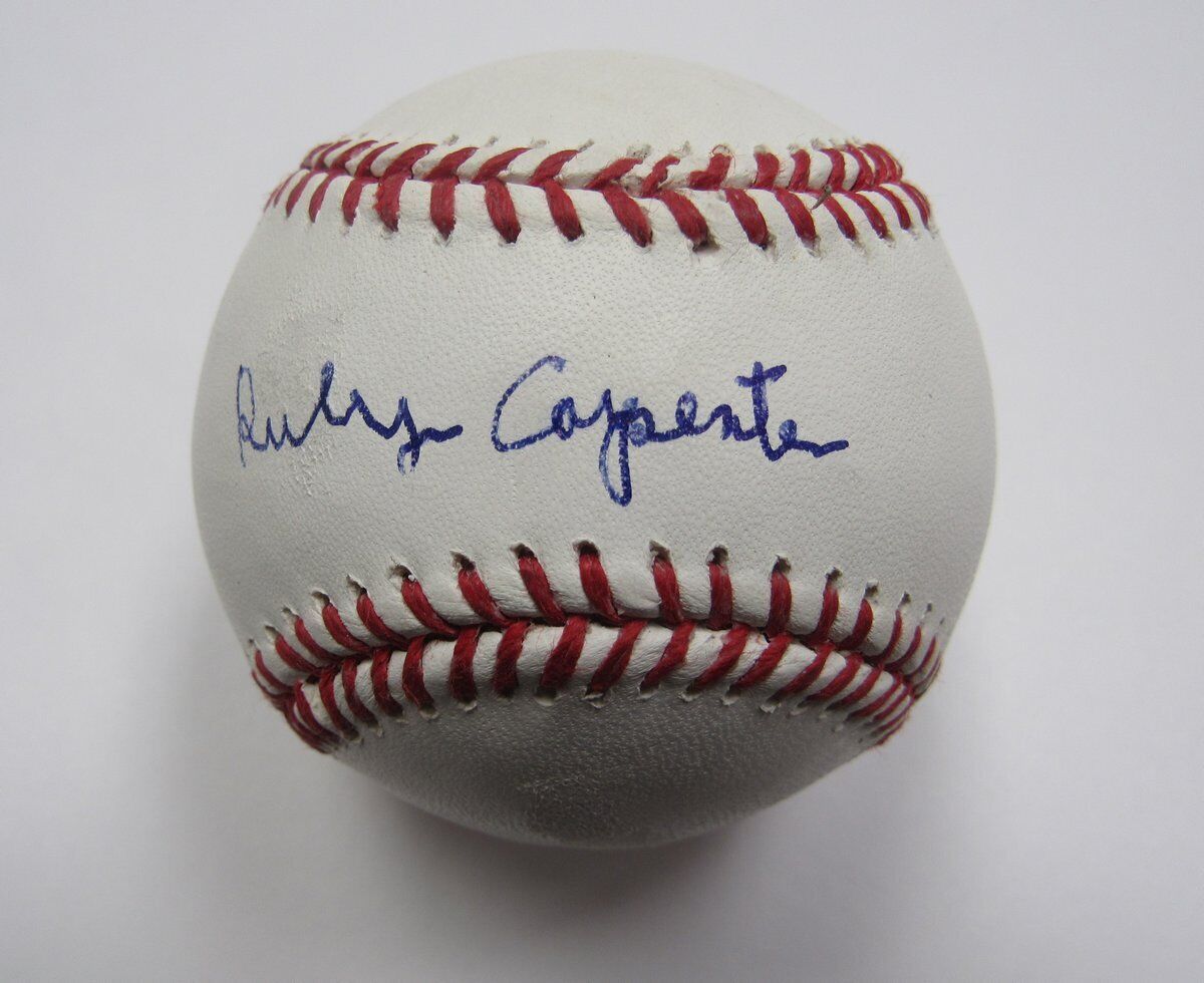 Ruly Carpenter Owner 1980 Phillies Signed/Autographed OML Baseball JSA 137945