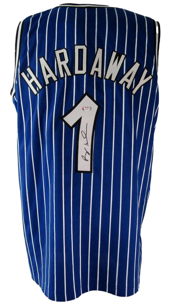 Anfernee Penny Hardaway Autographed Blue Custom Jersey Orlando Magic PSA/DNA