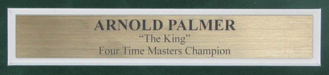 Arnold Palmer "The King" Signed Index Card with 8x10 Photo Framed JSA 190790