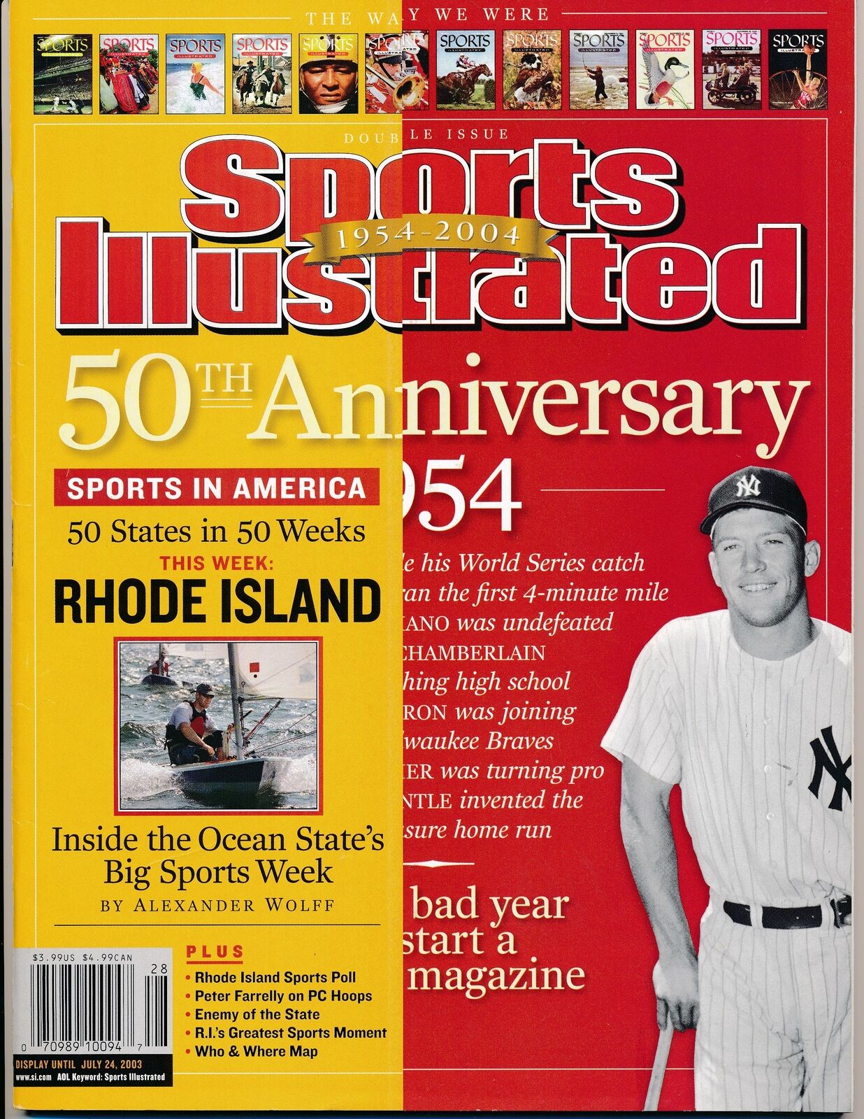 2003 Sports Illustrated w/ Mickey Mantle Yankees NO LABEL 162866