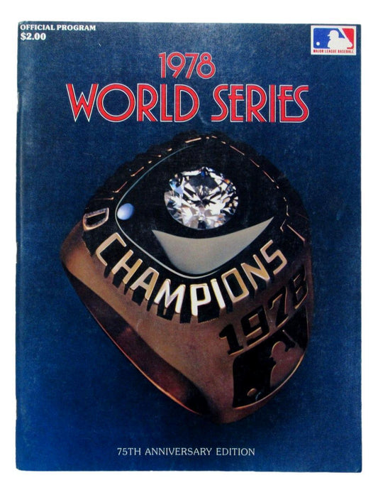 1978 World Series Program New York Yankees vs. Los Angeles Dodgers