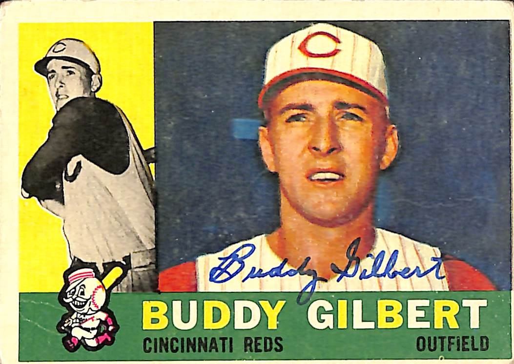 1960 TOPPS #359 Buddy Gilbert Cincinnati Reds Signed/Auto Card 190995