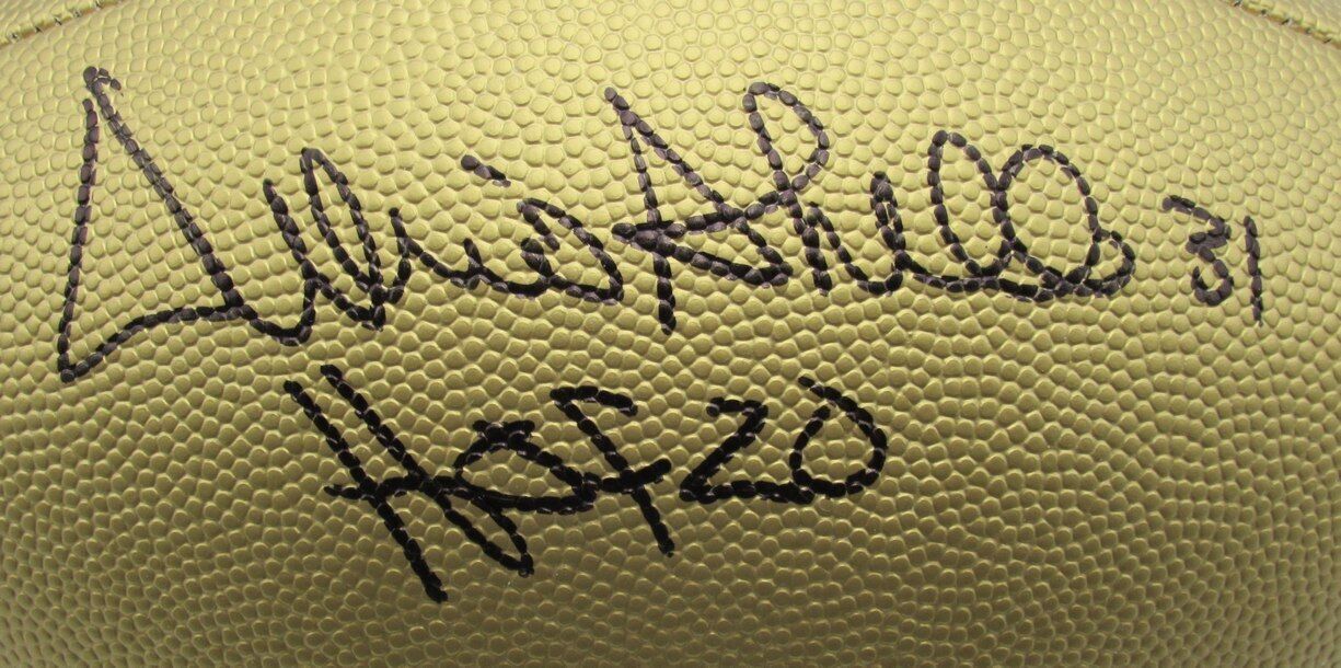 Donnie Shell HOF Autographed/Inscribed Gold Duke Football Steelers JSA 180125