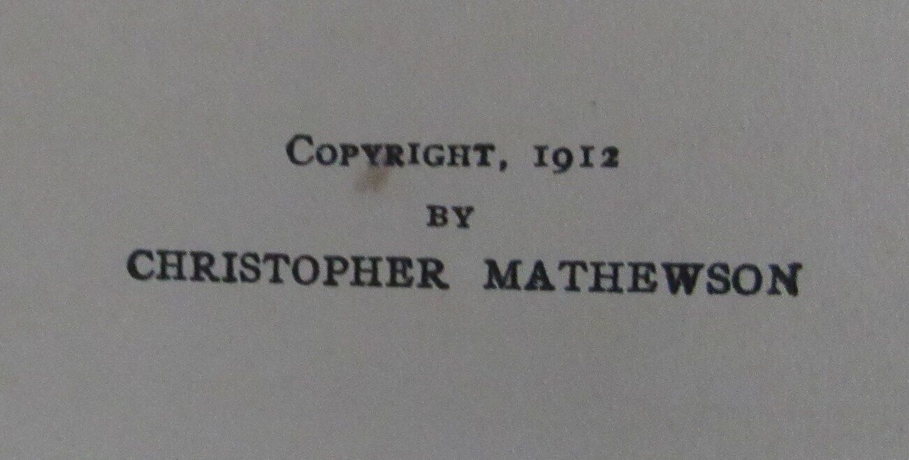 "Pitching In A Pinch" by Christopher Mathewson 1912 1st Edition Book 179384