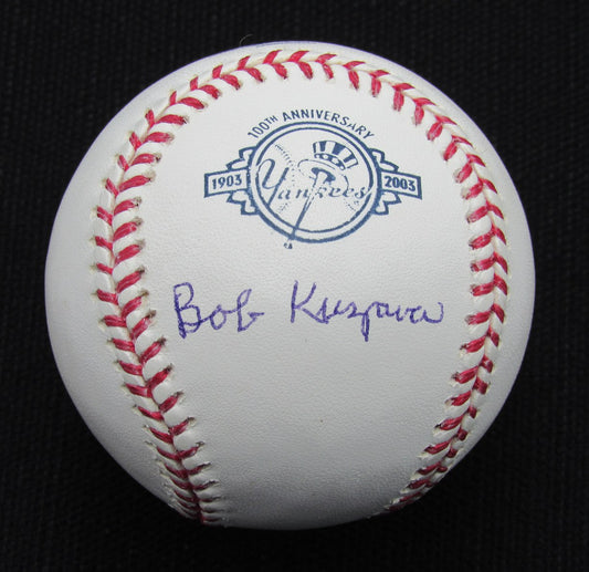 Bob Kuzava Signed/Auto Yankees 100th OML Baseball JSA  186846