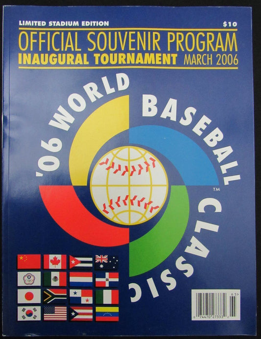 2006 Inaugral World Baseball Classic Souvenir Program Limited Stadium Edition