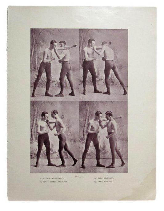 Young Griffo Boxing 1895 Boxing Gladiators 11x15 Supplement Poster Plate 4