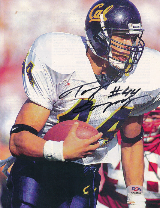 Tony Gonzalez HOF Signed/Auto 8x10 Magazine Photo Cal PSA/DNA 188130