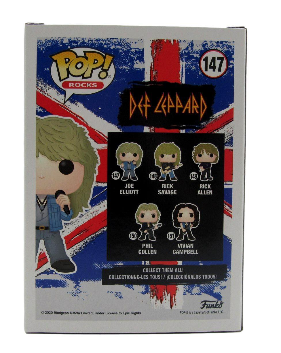 Joe Elliott Autographed Funko POP! #147 Figurine Def Leppard JSA