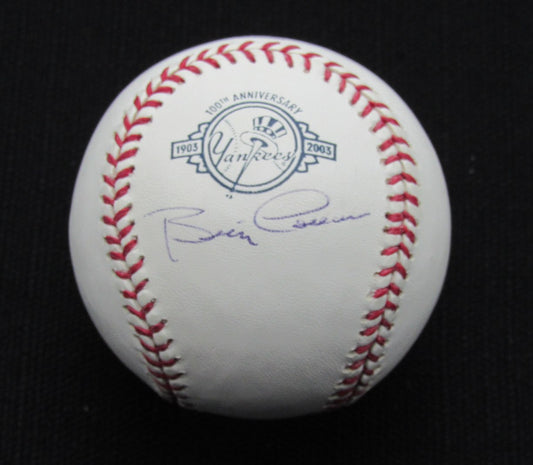 Billy Cowan Signed/Auto Yankees 100th OML Baseball JSA 186635