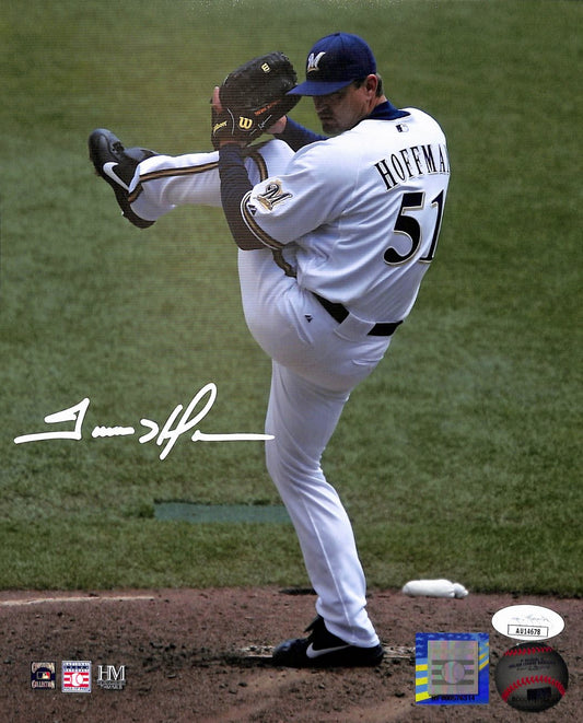Trevor Hoffman Signed/Autographed 8x10 Photo Milwaukee Brewers JSA 190186