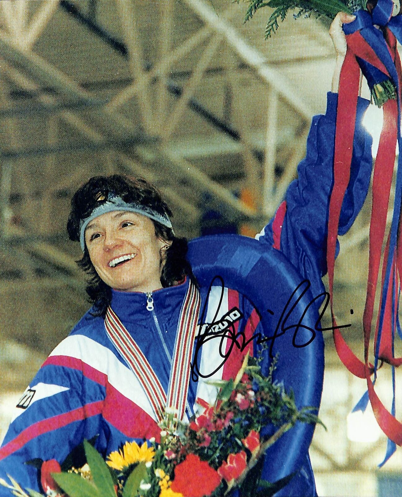 Bonnie Blair US 5X Olympic Gold Medalist Signed 8x10 Photo 180400