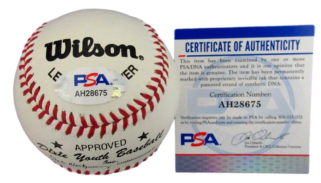 Eddie Joost Philadelphia Athletics Signed Dixie Youth Baseball PSA/DNA 154736