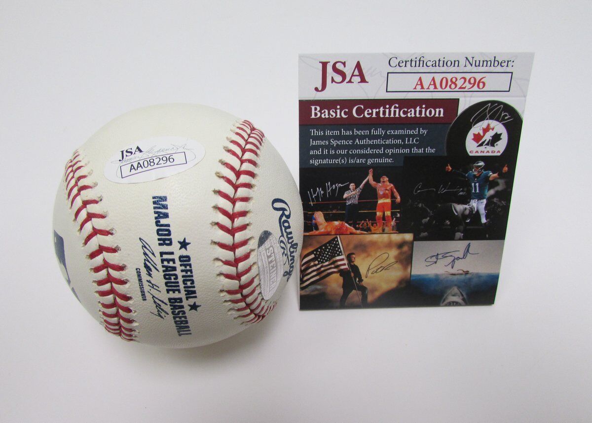 Fausto Carmona/ aka Roberto Fernandez Signed OML Baseball JSA 138255