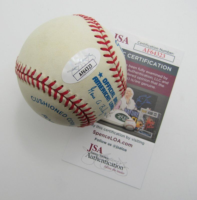 Rick Barry HOF Autographed/Inscribed OML Baseball Golden State Warriors JSA