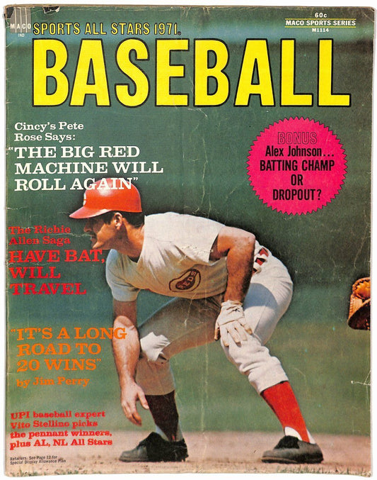 1971 Baseball Magazine Sports All Stars Pete Rose Cincinnati Reds Cover 181692