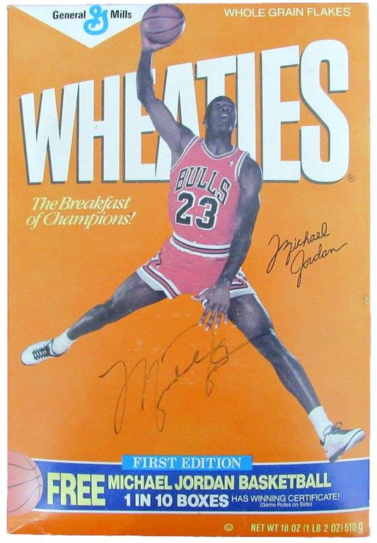 Michael Jordan HOF Autographed Unopened Wheaties Box RARE Bulls JSA 182196