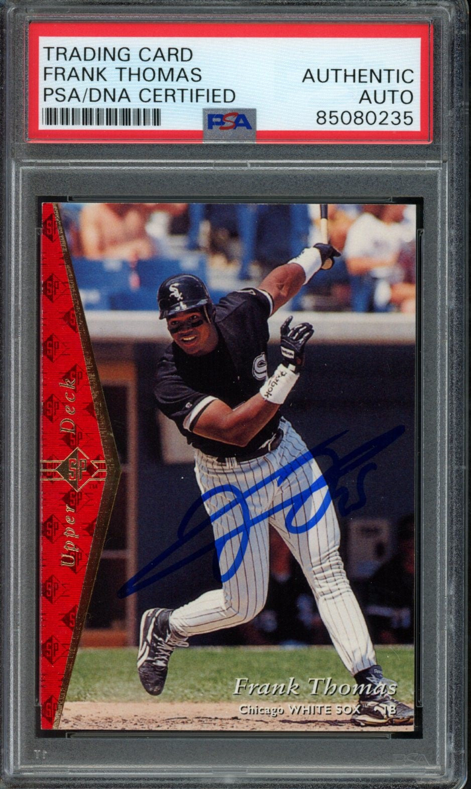 Frank Thomas HOF Autographed 1995 Upper Deck Card #140 White Sox PSA/DNA 184051