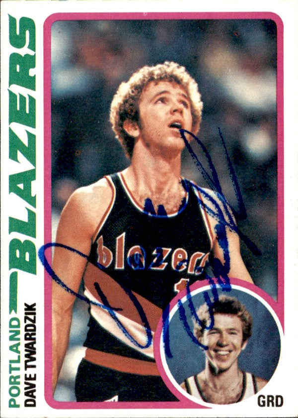 Dave Twardzik Autographed 1978-79 TOPPS Basketball Card #122 Blazers 183066