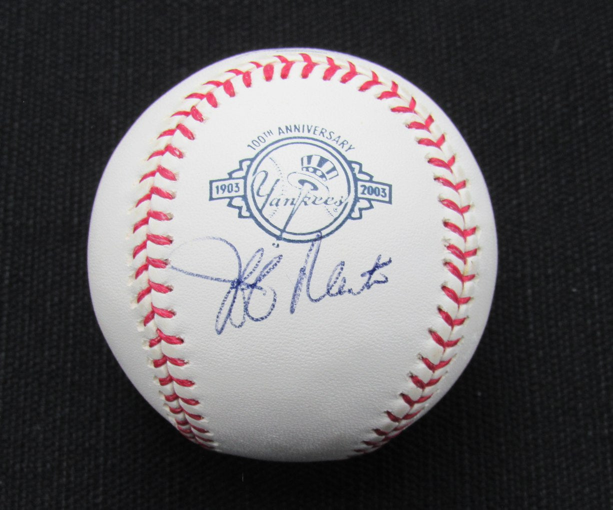 Jeff Manto Signed/Auto Yankees 100th OML Baseball JSA 186614