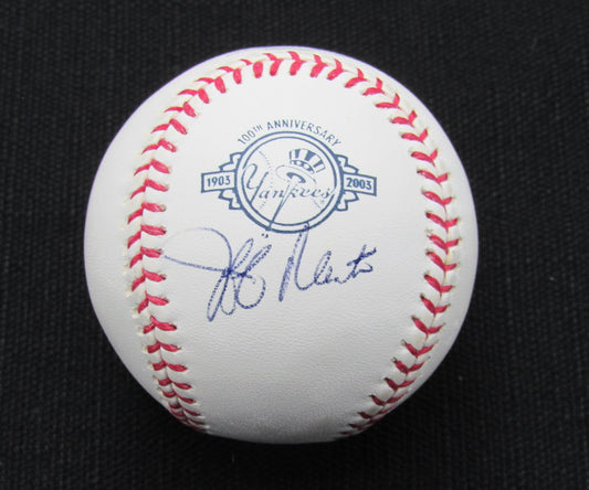 Jeff Manto Signed/Auto Yankees 100th OML Baseball JSA 186614