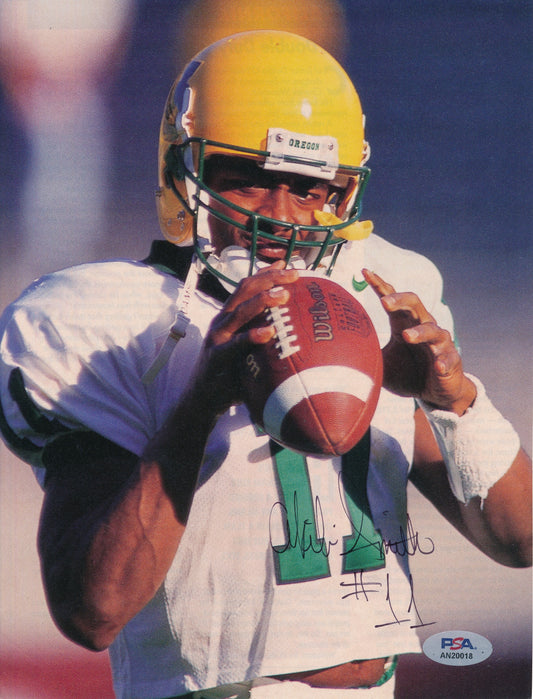 Akili Smith Signed/Auto 8x10 Magazine Photo Oregon PSA/DNA 188154