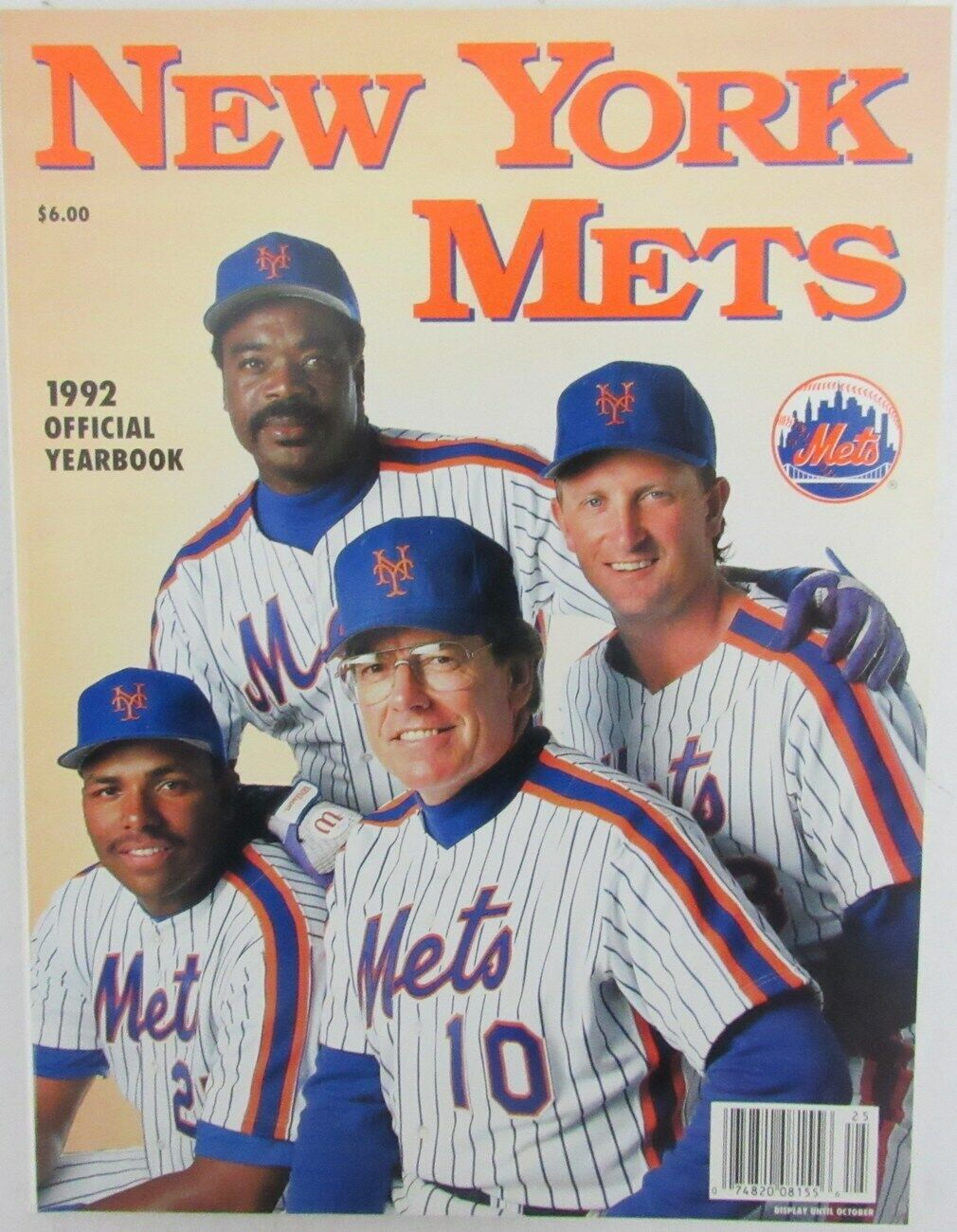 1992 New York Mets Official Year Book 148945