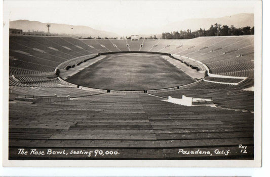 Vintage Undivided Back Postcard of The Rose Bowl Stadium in Pasadena, CA 143619