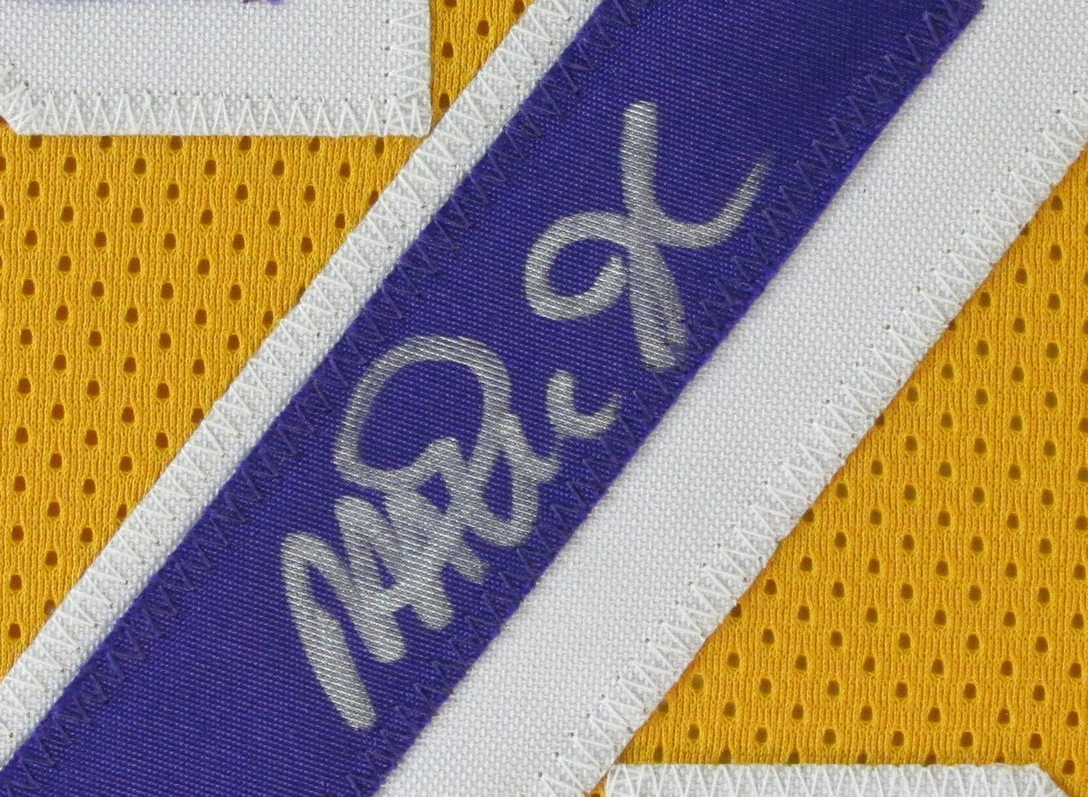 Magic Johnson HOF Signed LA Lakers Basketball Jersey Framed Beckett 187207