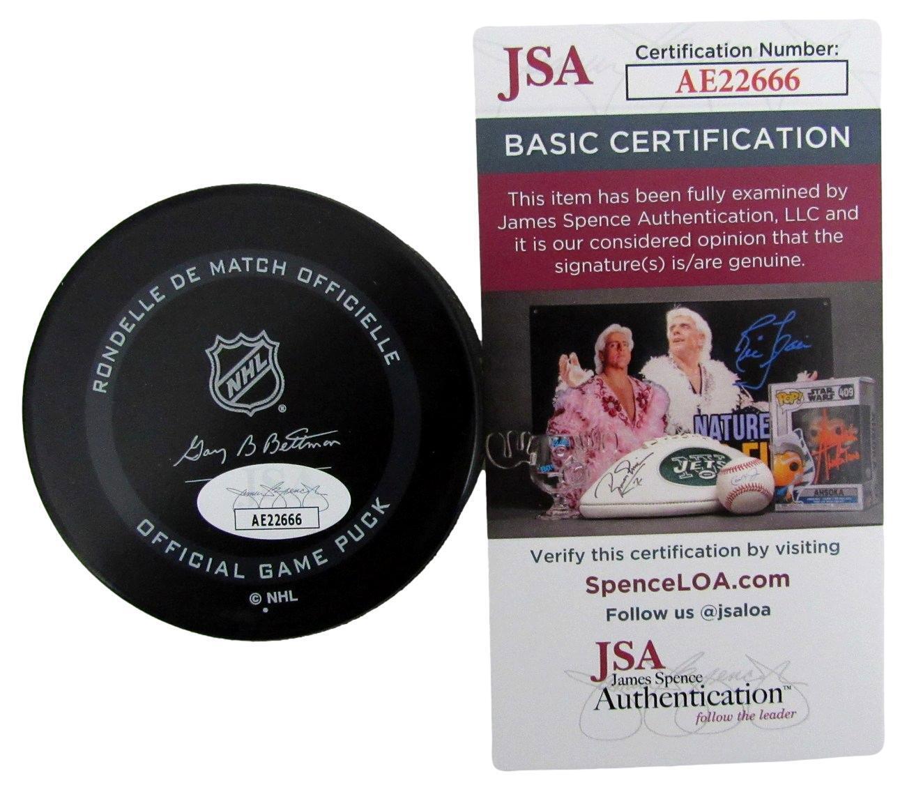 Ron Hextall Autographed Philadelphia Flyers Official Game Hockey Puck JSA