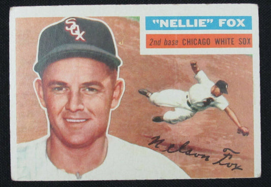 1956 Topps Nellie Fox HOF #118 Authentic Card Chicago White Sox 177003