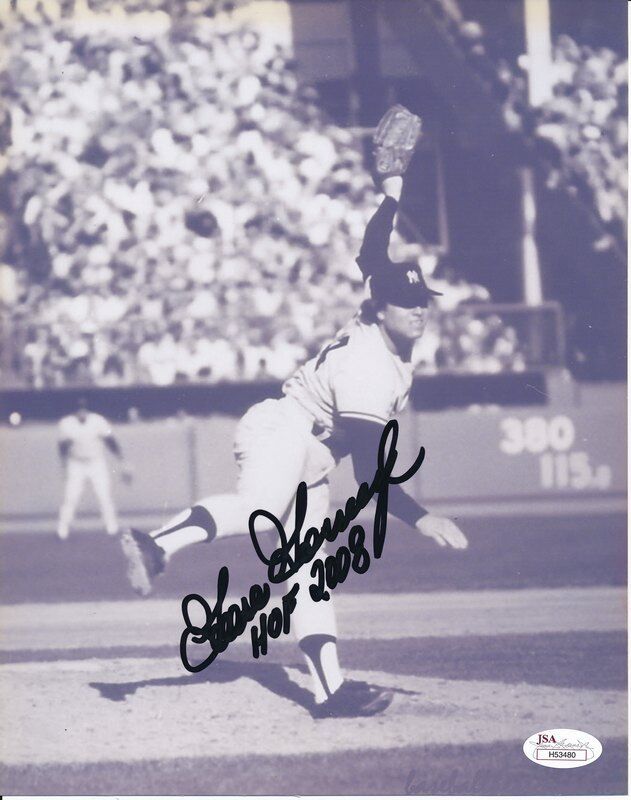 Goose Gossage Yankees Signed/Inscribed "HOF 2008" 8x10 Color Photo JSA 141076