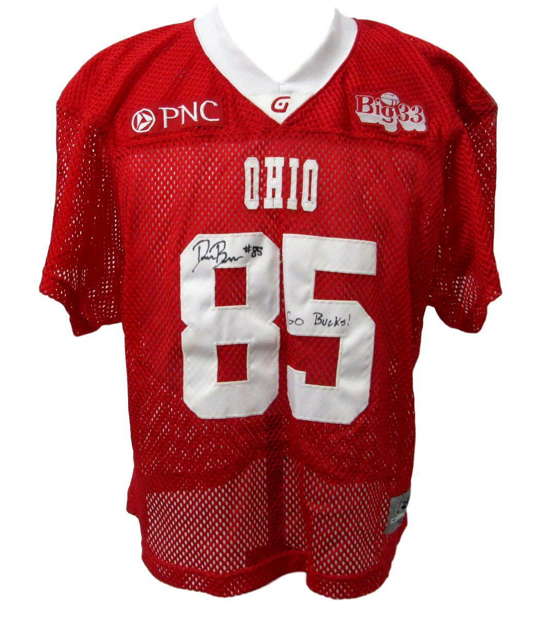 Ohio Team Big 33 FB Game Signed GameWear Red Jersey #85 Size XXXL 143900