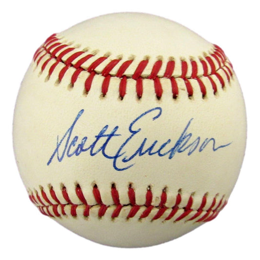 Scott Erickson Autographed OAL Baseball Minnesota Twins JSA 180194