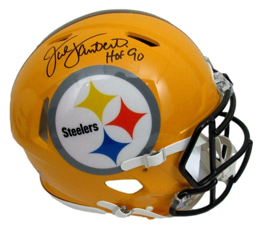 Jack Lambert HOF Signed/Ins Steelers Full Size Speed Authentic Helmet JSA 164403