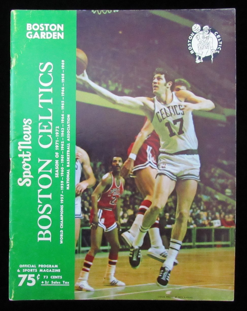 March 22, 1972 Basketball Game Program Boston Celtics vs. Phila. 76ers 189171