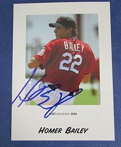 Homer Bailey Reds Signed/Autographed 2004 Just Minors Just Rookies Card #3