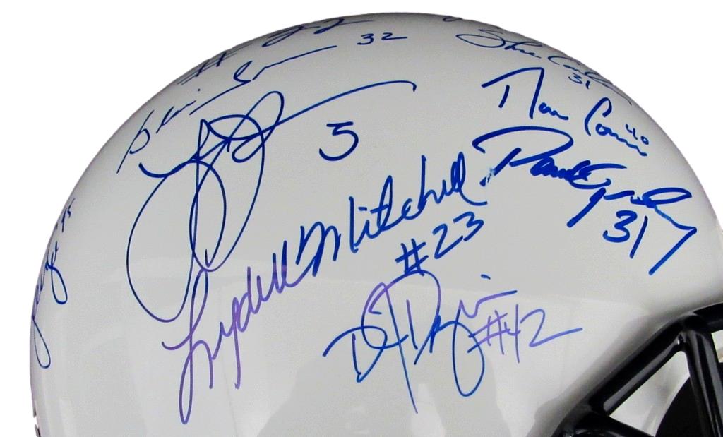 Penn State Multi-Signed by 12 Full Size Authentic Football Helmet POZ 188039