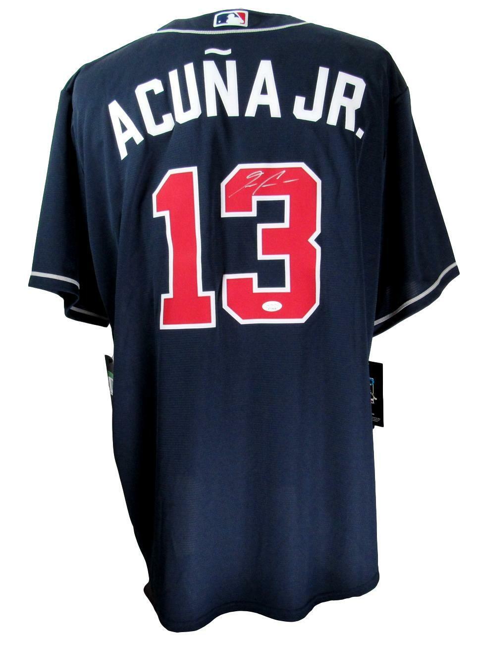 Ronald Acuna Jr. Signed/Autographed MINT Braves Nike Jersey JSA Witness 156208