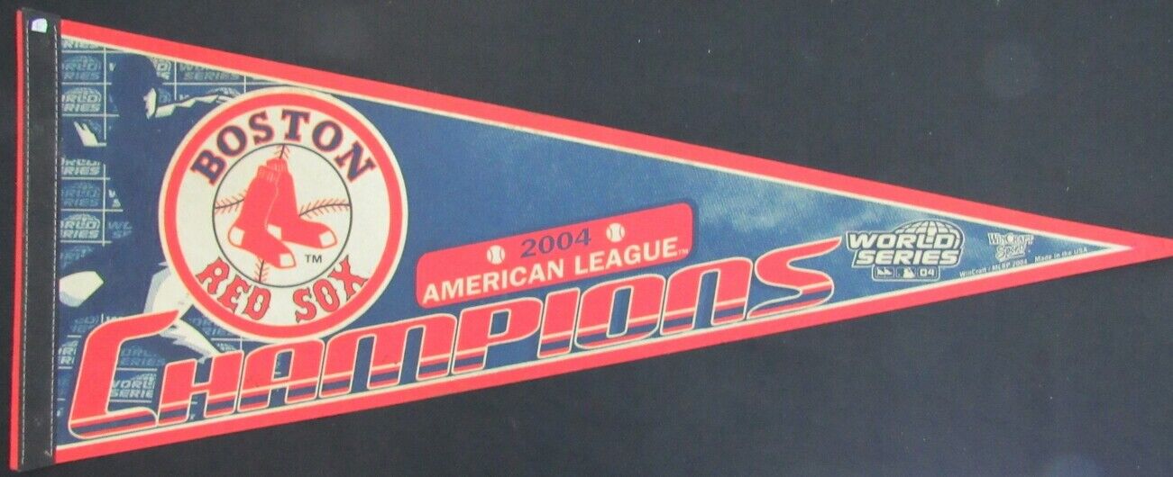 Boston Red Sox 2004 American League Champions Full Size 12"X30" Pennant 157947