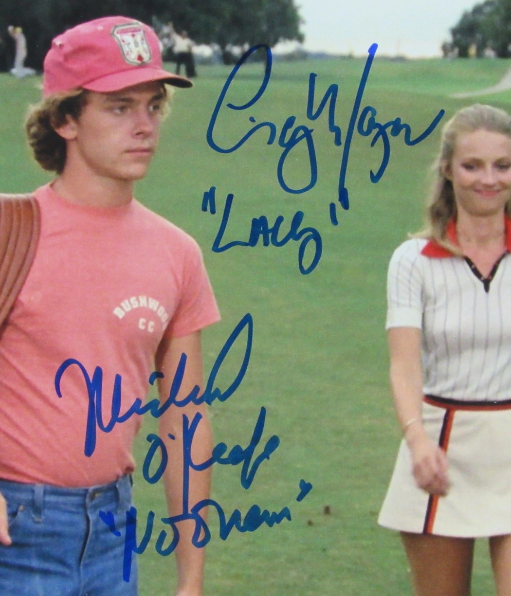 Michael O'Keefe/Cindy Morgan Dual-Autographed 8x10 Photo Framed JSA 183624
