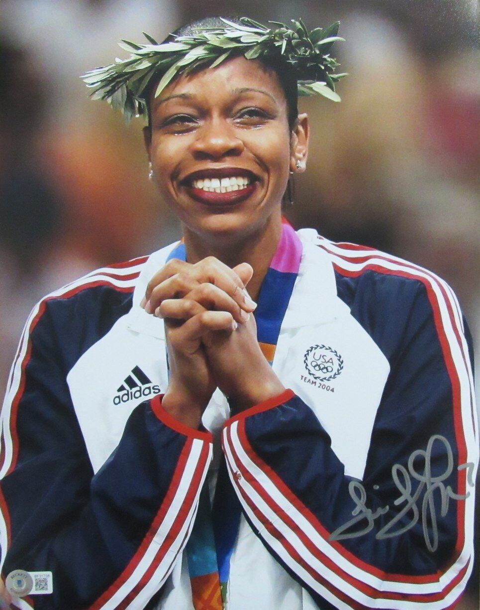 Tina Thompson Autographed 11x14 Photo USA Olympic WNBA Basketball Champ Beckett