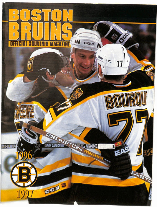 April 13 1997  Boston Bruins vs Pittsburgh Penguins Offical  Game Program 182020