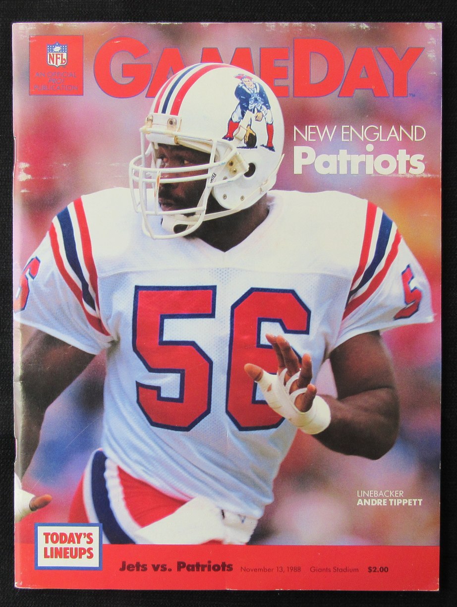 New England Patriots 1988 Gameday Program 11/13 vs. Jets  Doug Flutie 181369